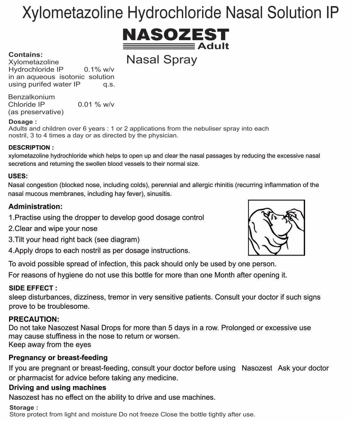NASOZEST ADULT NASAL SPRAY